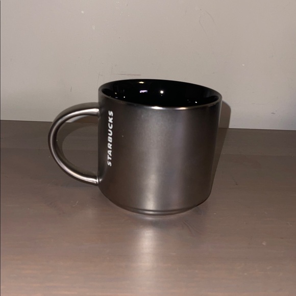 Starbucks Fourteen Ounce Silver Pewter Toned Mug - Picture 2 of 7